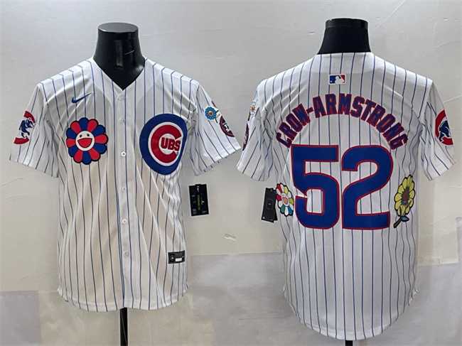 Men%27s Chicago Cubs #52 Pete Crow-Armstrong White 2025 Tokyo Series Limited Stitched Jersey->chicago cubs->MLB Jersey